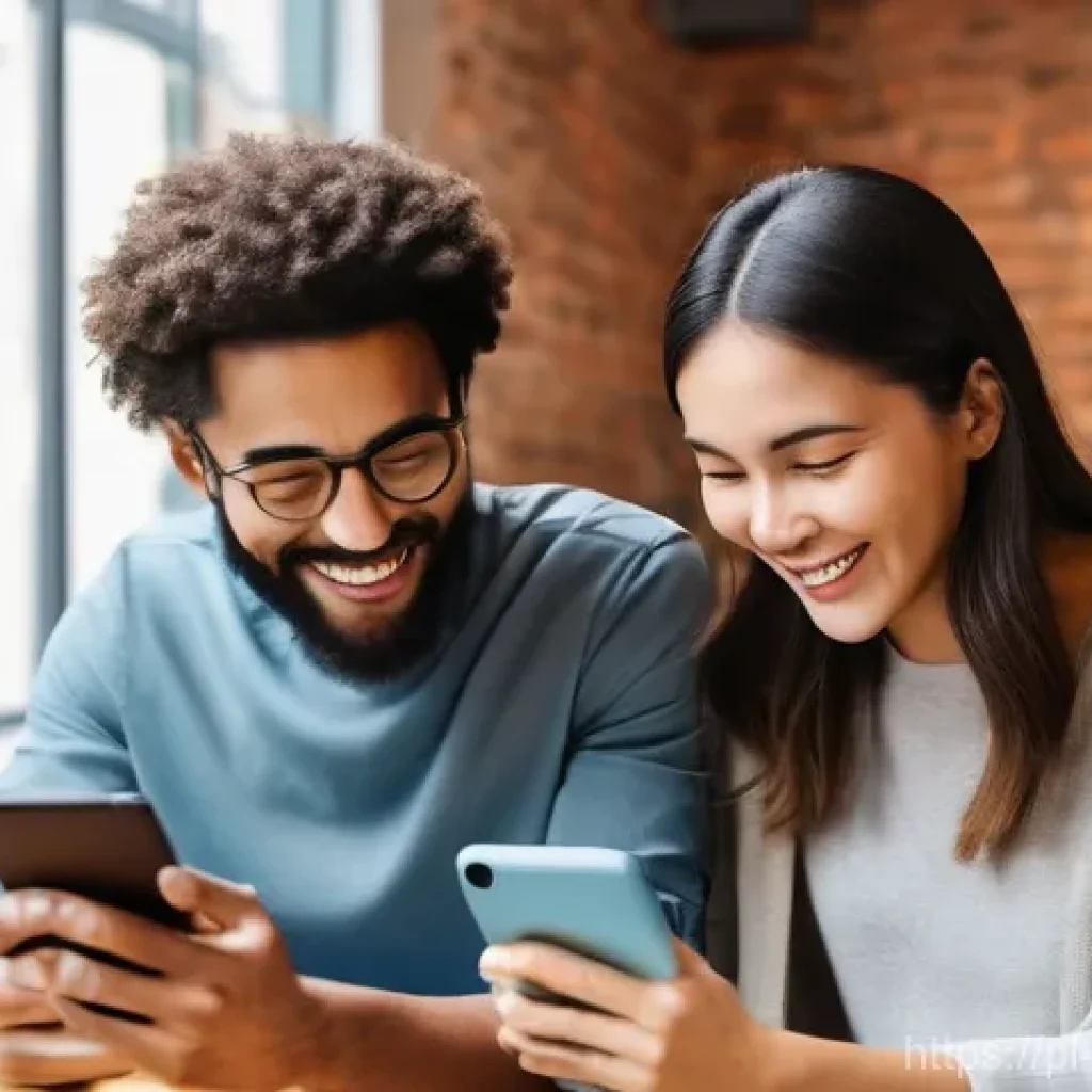 소셜 증명을 통한 전환율 증대 방법 - **A diverse group of happy adults, ranging from their early 20s to late 50s, are genuinely smiling a...