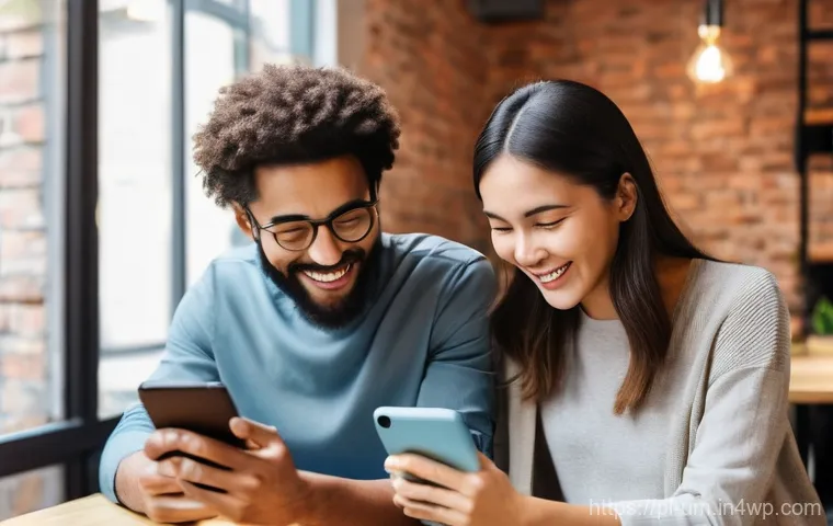 소셜 증명을 통한 전환율 증대 방법 - **A diverse group of happy adults, ranging from their early 20s to late 50s, are genuinely smiling a...