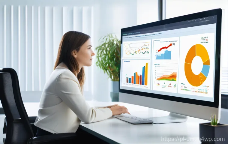 고급 전환율 최적화 기술 - **Prompt 1: Data-Driven User Behavior Analysis**
    A focused marketing analyst, a woman in her lat...