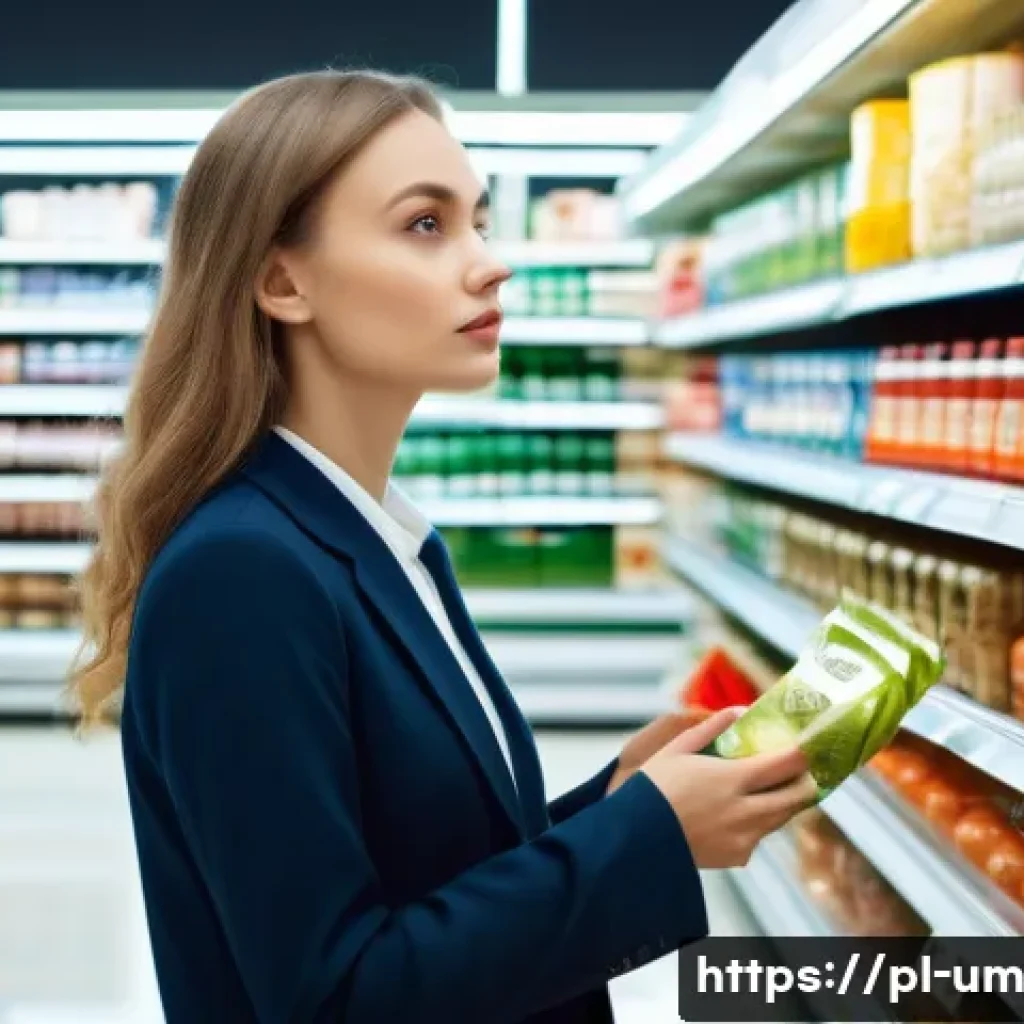 효과적인 가격 전략으로 전환율 높이기 - A young Polish woman, smartly dressed in casual business attire, stands in a modern, well-lit Polish...